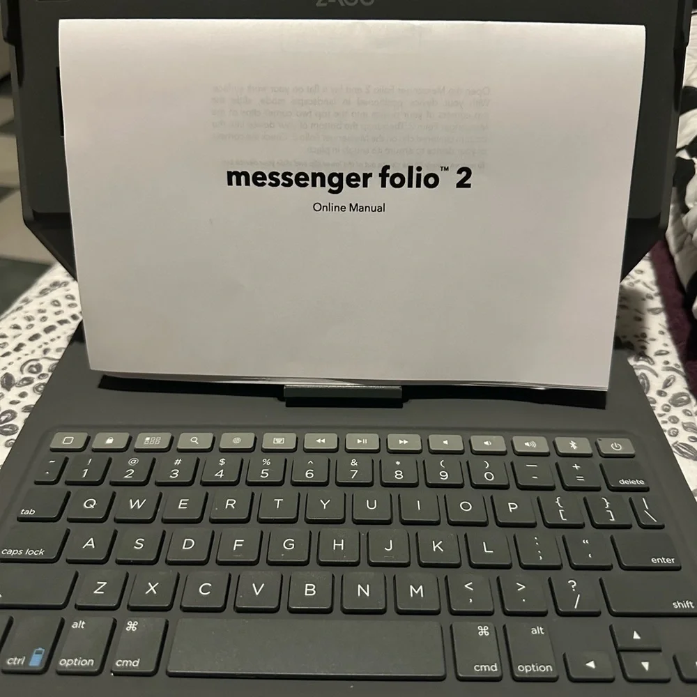 ZAGG Messenger Folio 2 Black Tablet Keyboard for iPad